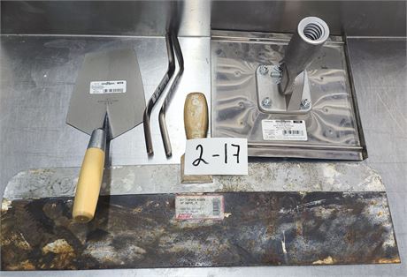 Lot 2-17 - Various Masonry Tools