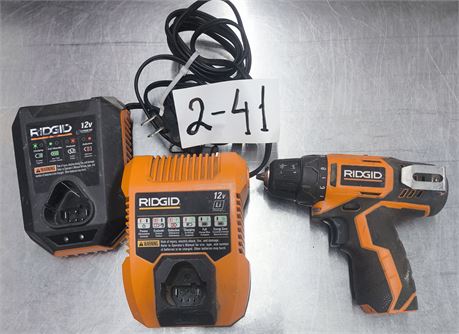 Lot 2-41 - Cordless Drill and Chargers