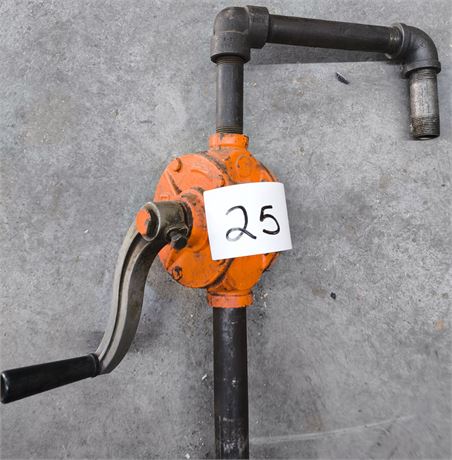 Lot 25 - Hand Rotary Barrel Pump