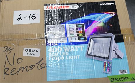 Lot 2-16 - 400-watt RGB Led Flood Light