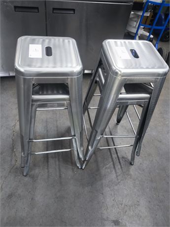 Lot 4 - Metal Stools