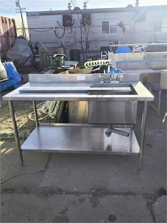 Lot 26 - Stainless Steel Sink and Prep Area