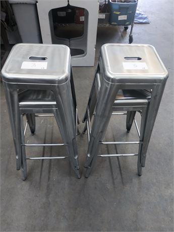 Lot 3 - Metal Stools