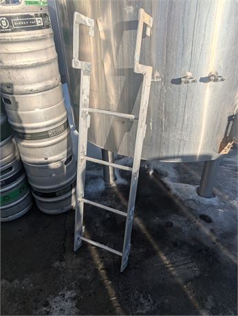 Lot 159 - Stainless Steel Tank Ladder
