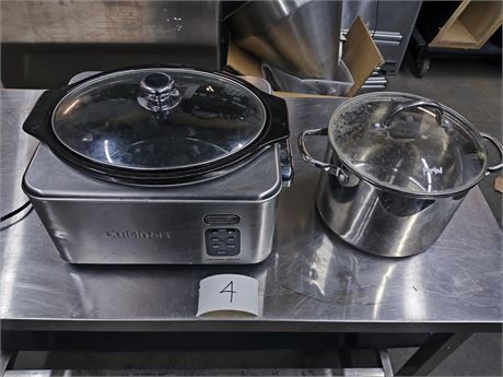 Lot 4 - Cuisinart Slow Cooker and Soup Pot