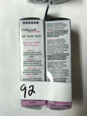 Lot 92 - Anti-Static Spray