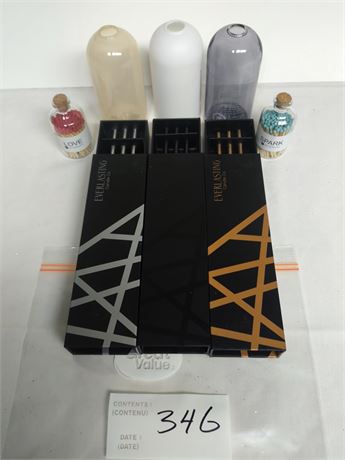 Lot 346 - Everlasting candle and Vase