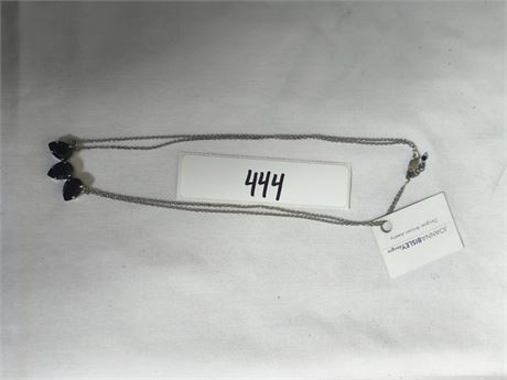 Lot 444 - Sterling Silver Swarovski Necklace