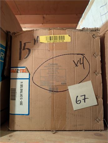 Lot 67-Carlisle Industrial Fork Truck Tubes