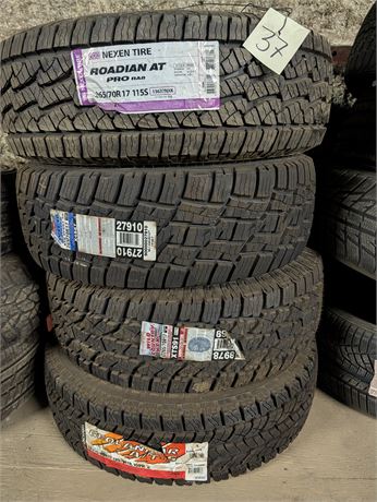 Lot 37-Various R17 Tires