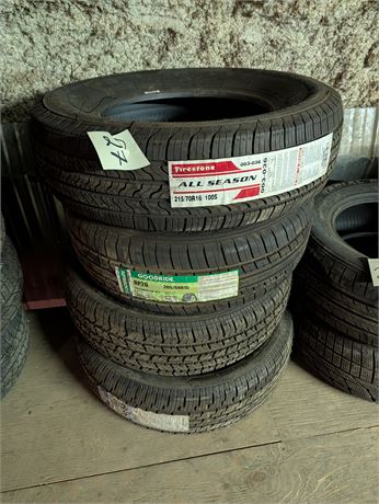 Lot 27-Various R15 & R16 Tires