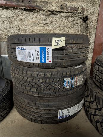 Lot 34-Various R17 Tires