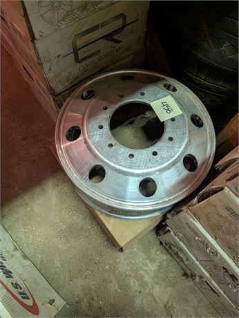 Lot 458- Chrome Moto Metal Steel Rims