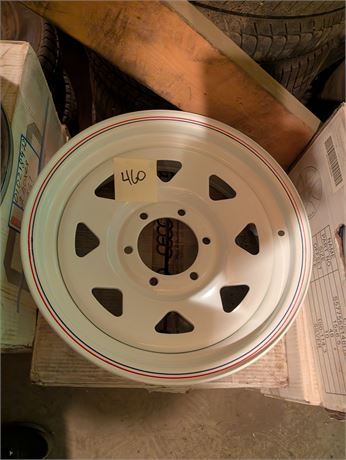 Lot 460- Ceco WHite Rims 16X6