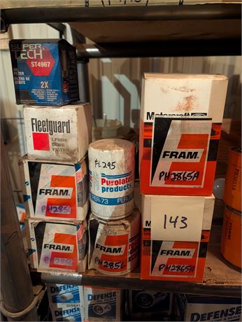 Lot 143-Various Oil Filters