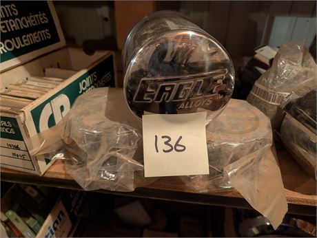 Lot 136-Wheel Hub Covers