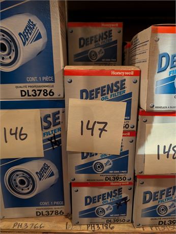 Lot 147-Defense Oil Filters