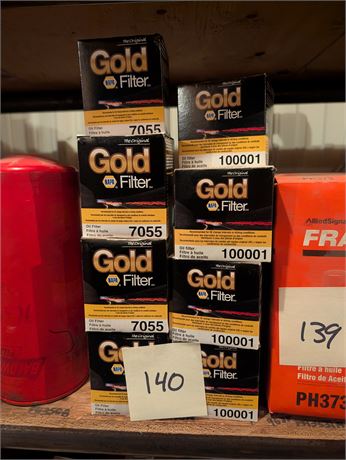 Lot 140-Napa Oil Filters
