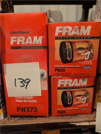 Lot 139-Fram Oil Filters