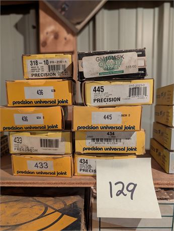 Lot 129- Various Universal Joints