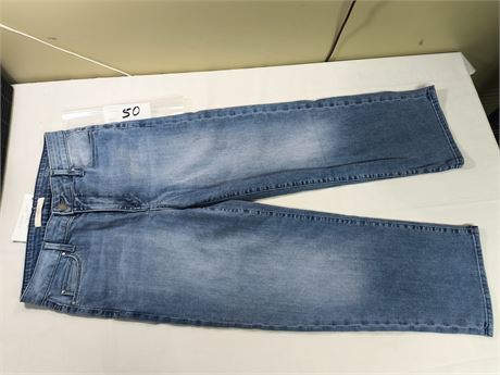Lot 50 - Fidelity Denim Malibu High Wide Leg Crop, Size 27