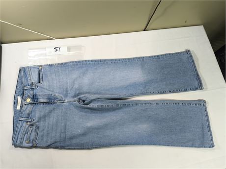 Lot 51 - Fidelity Katie Crop High Flare Cop, Size 27