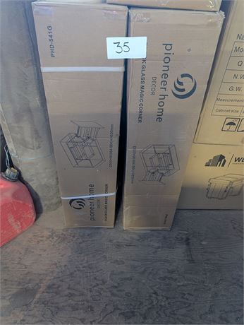 Lot 35 - Pioneer Home Black Glass Magic Corner