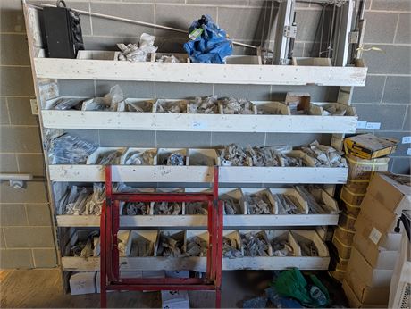 Lot 24 - Wall Rack with Contents