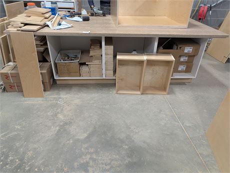 Lot 41 - Work Table with Contents