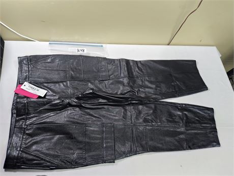 Lot 248 - Commando Faux Leather 7/8 Utility Trouser, Size XL