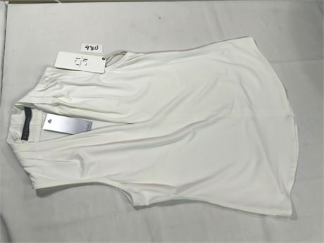 Lot 480 - Iris Setlakwe Matte Jersey Sleeveless Pleated V-Neck Top, Size S
