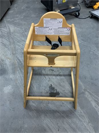 Lot 2 - Foundations Wooden High Chair