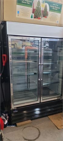 Lot 83 - Coldtech 2 glass door stand up freezer