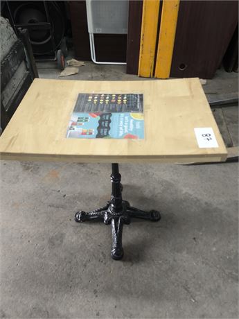 Lot 87 - Iron Base Bistro Table