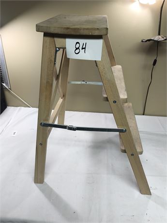 Lot 84 - Ikea Bekvam Wooden Step Stool