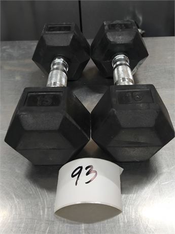 Lot 93 - 15 Lbs Dumbbells