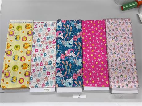 Lot 1 - Bolt's of fabric