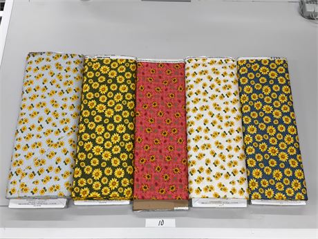 Lot 10 - Bolt's of fabric