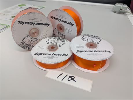 Lot 112 - Ribbon spools
