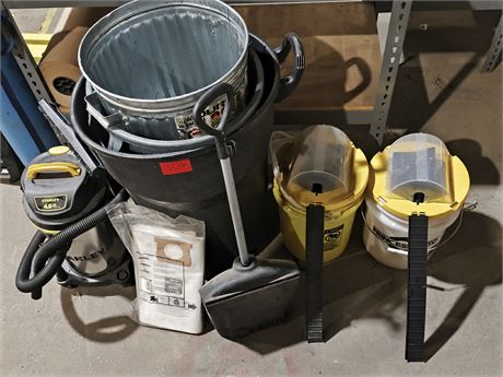 Lot 304 - Garbage Bin, Mouse Trap, Shop Vac