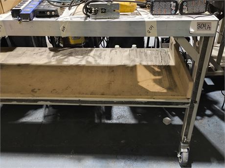 Lot 204A - Industrial Mobile Workbench with Lockable Casters