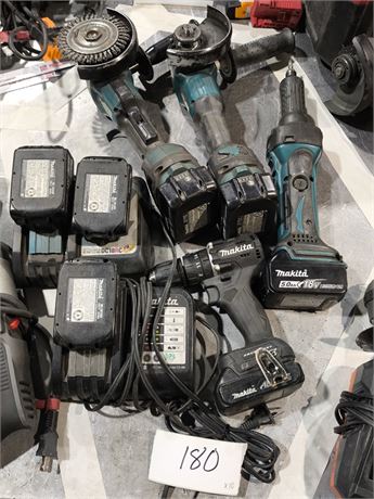 Lot 180 - Makita Cordless Power Tools