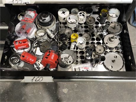 Lot 160 - Various Hole Saw bits