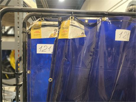 Lot 121 - Welding Curtan and Stand