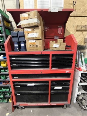 Lot 253 - Milwaukee 46-inch Rolling Steel Storage Cabinet