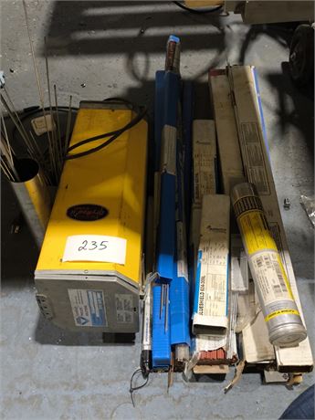 Lot 235 - Portable Electrode Oven and Various Electrodes