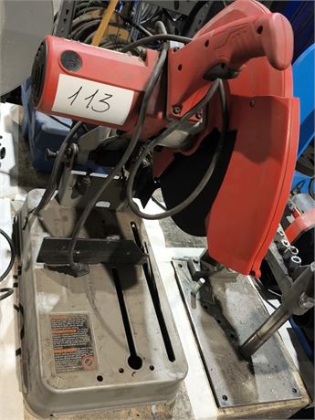 Lot 113 - Milwaukee 14" Abrasive Cut-off