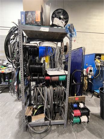 Lot 120A - Management Rack and Cables.