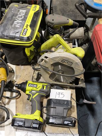 Lot 195 - Ryobi Tools