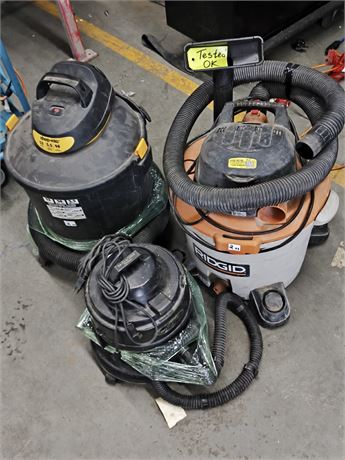Lot 2 - Shop Vacuums